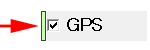 This figure shows checking GPS checkbox.