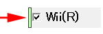 This figure shows checking Wii checkbox.