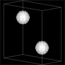 Deformation and breakup of two drops at Ca=0.3, Re=1.0.