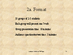 2a. Format