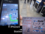 iPhone4を利用した屋内測位技術デモ－G空間EXPO－