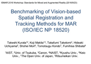 Benchmarking of Vision-based Spatial Registration and Tracking Methods for MAR 
             (ISO/IEC NP 18520)