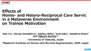 Effects of Homo- and Hetero-Reciprocal Care Service in a Metaverse Environment on Trainee Motivation