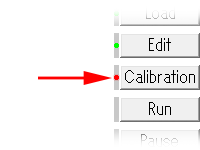 This figure shows pushing Calibration button.