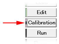 This figure shows pushing Calibration button.